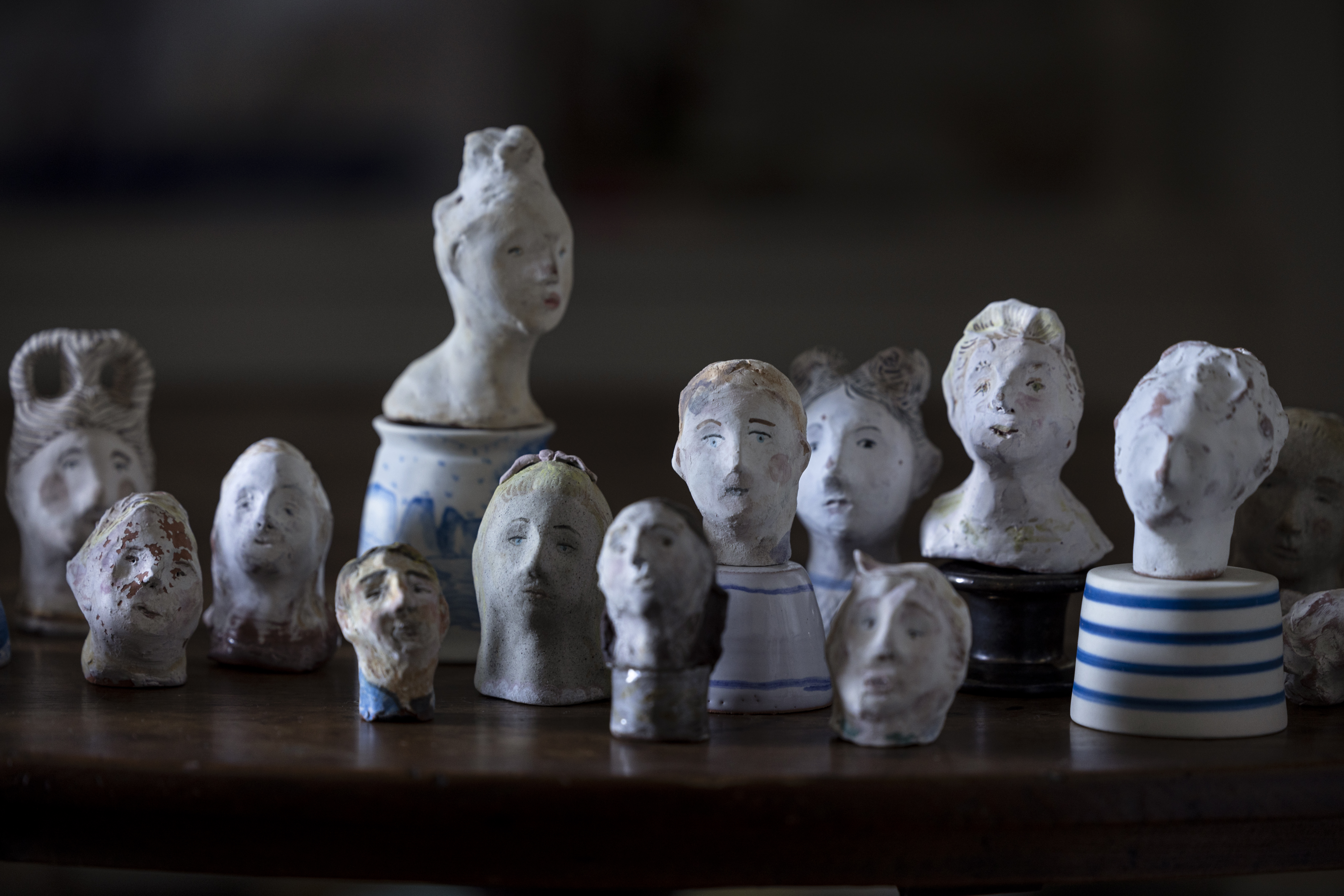 Sassy Park.Little heads group for vitrine.jpg