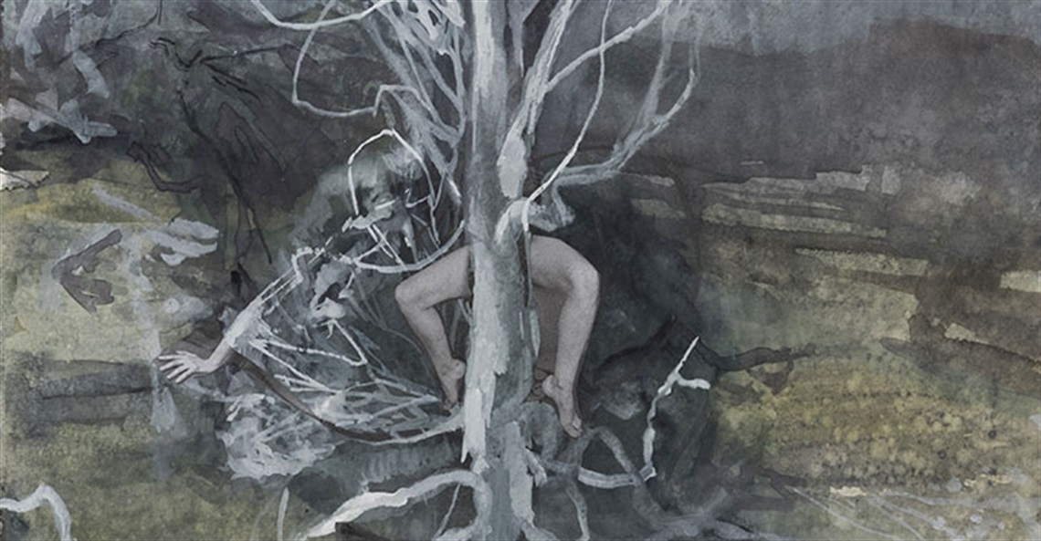Louisa Chircop, 'Nebuchadnezzar Tree Dreaming (series)' mixed media on paper, 50cm x 40cm