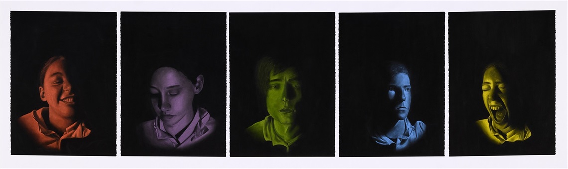 Lincoln Davie,The Adoration of Adolescence, 2021, drawing, 210 x 59.4cm