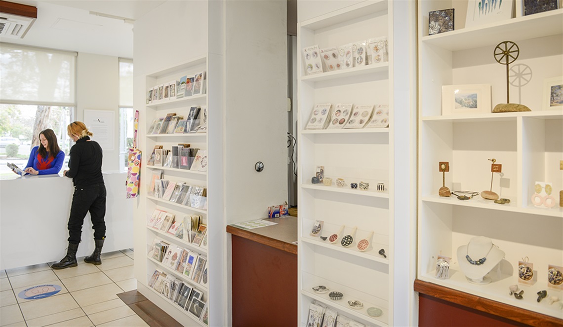 The Gallery shop specialises in handcrafted objects by designers and artisans of the Shoalhaven 